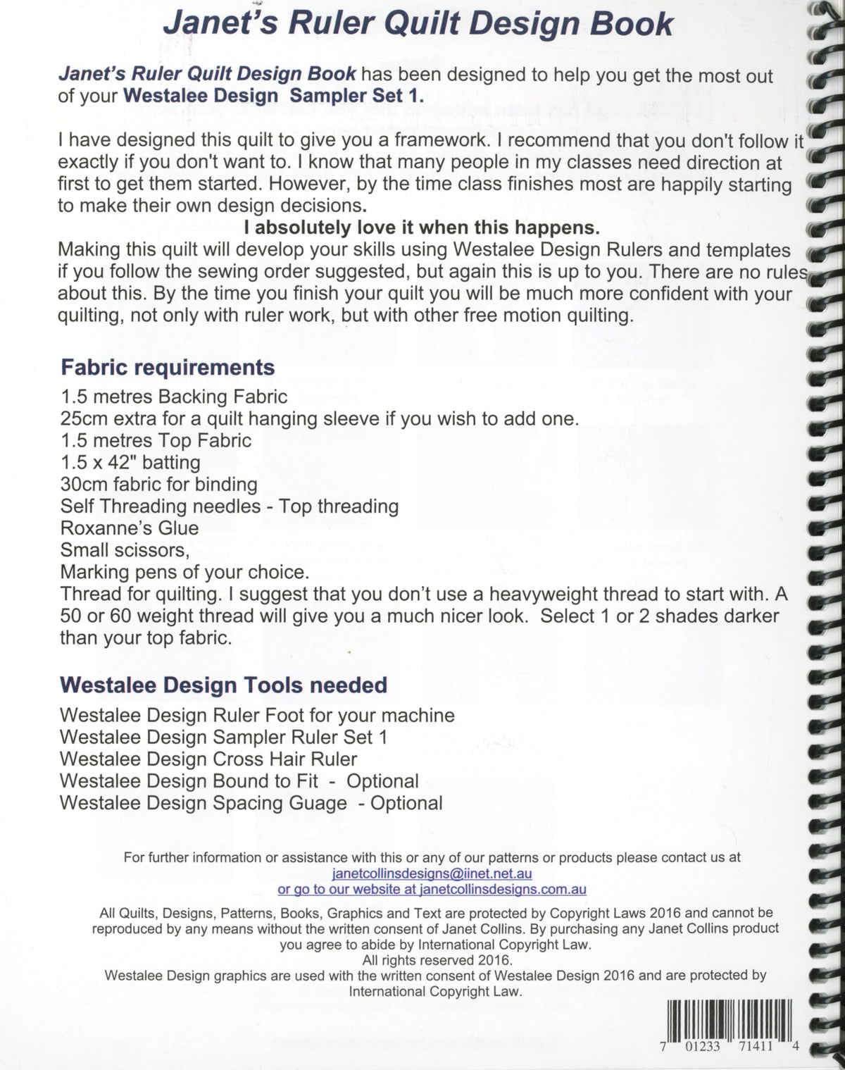 Janet's Ruler Quilt Design Book