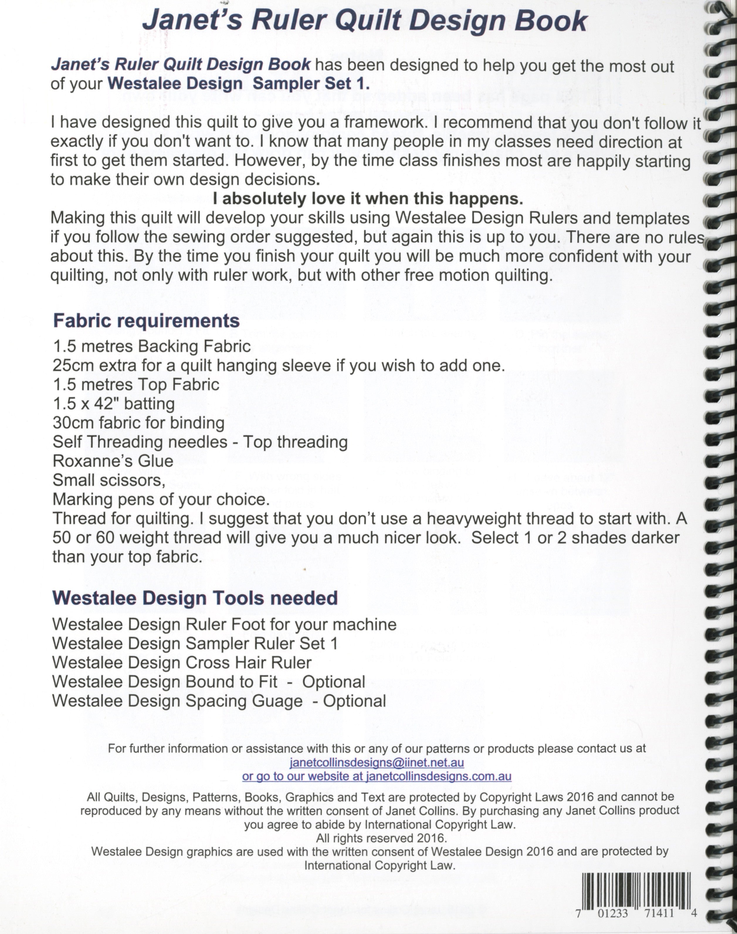 Janet's Ruler Quilt Design Book