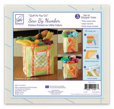 QAYG Utility Shopper's Totes 3 pack Pattern