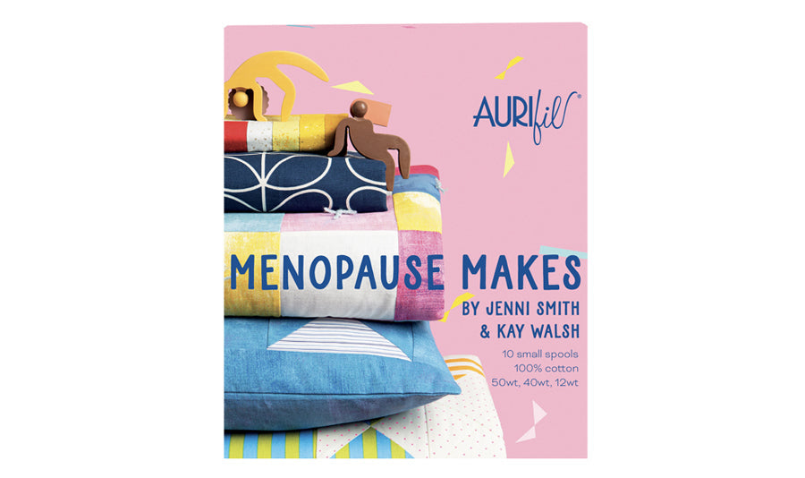 Menopause Makes by Jenni Smith & Kay Walsh — Aurifil Thread Set, 10 Spools