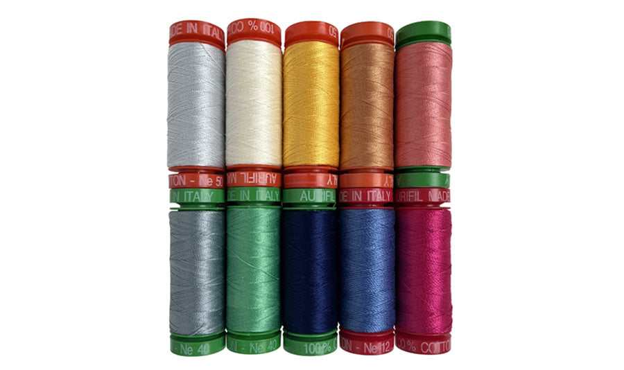 Menopause Makes by Jenni Smith & Kay Walsh — Aurifil Thread Set, 10 Spools