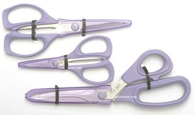 Kai Serrated Patchwork 3 Piece Scissors Set