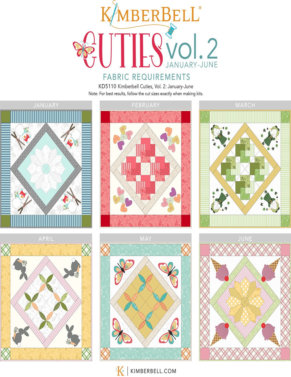 Kimberbell Cuties Tabletoppers Vol. 2 (Jan-June)