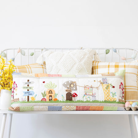 Hoppin' Down The Bunny Trail Bench Pillow Pattern