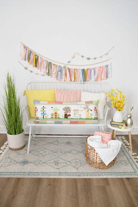 Hoppin' Down The Bunny Trail Bench Pillow Pattern