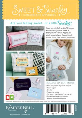Sweet and Snarky: Kimberblank Appliques