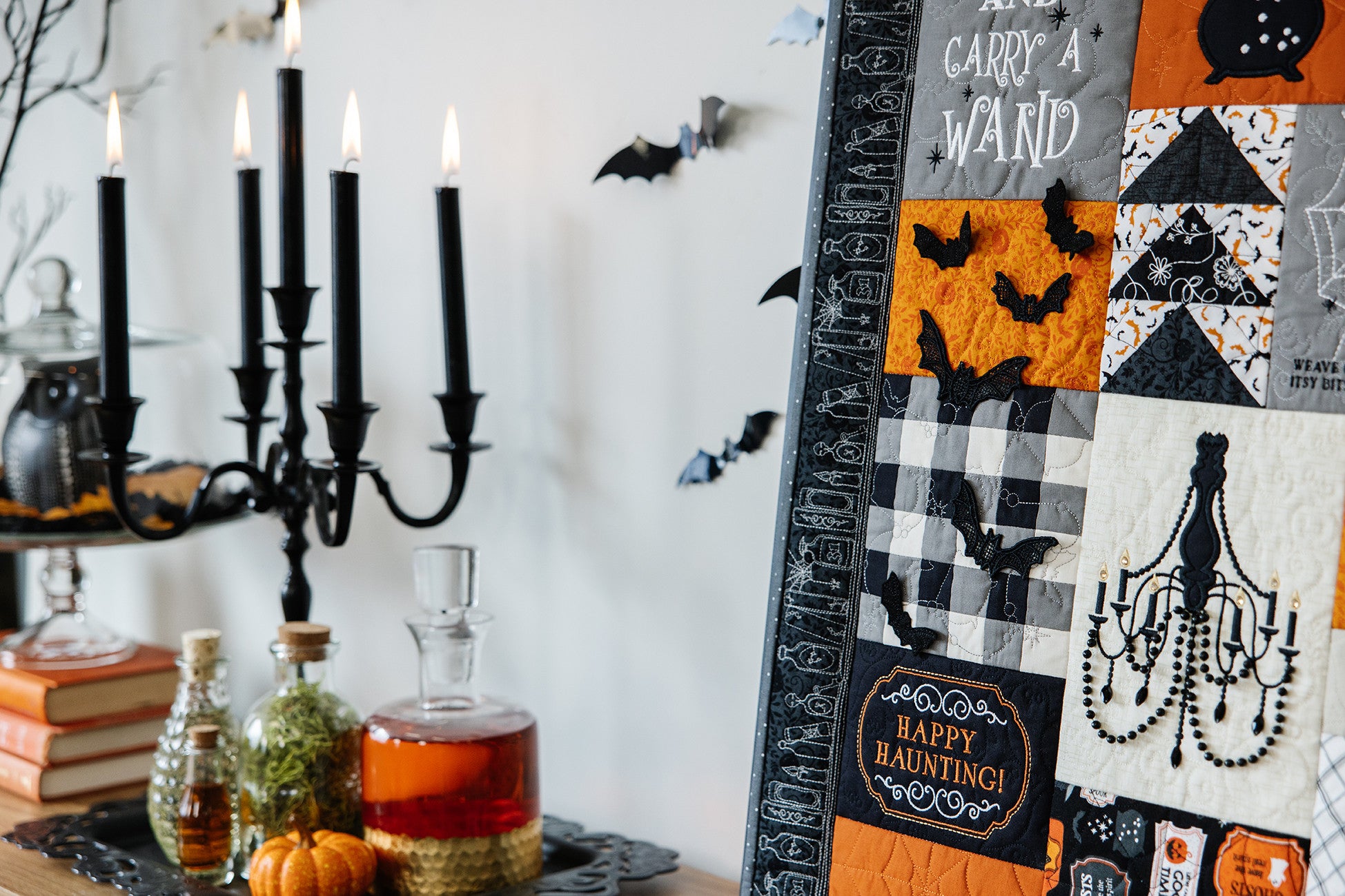 Pumpkins & Potions Ladder Quilt