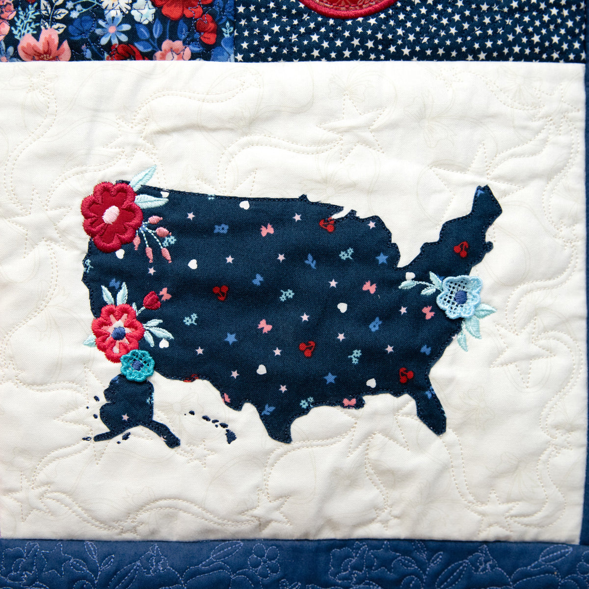 Star-Spangled Beauty Ladder Quilt