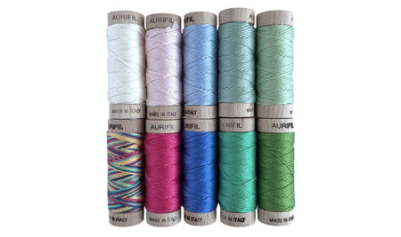 Hand Stitching with The Last Homely House by Kate Jackson — Aurifil Floss Thread Set, 10 Skeins