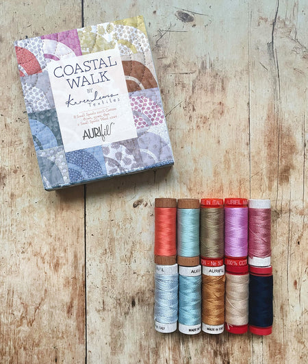 Coastal Walk by Karen Lewis — Aurifil Thread Set, 10 Spools
