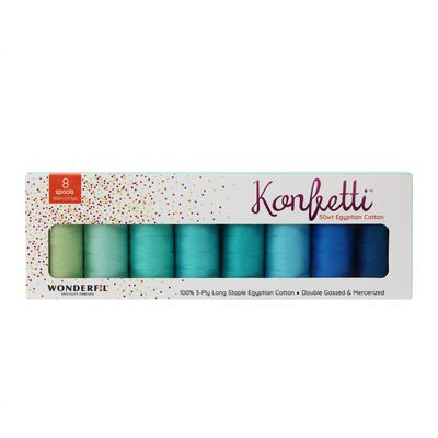 Wonderfil Konfetti Crystal Lagoon Thread Set KTB-CL