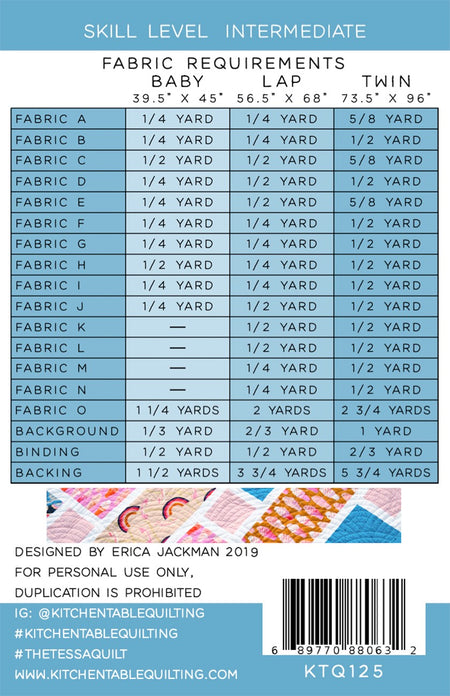 The Tessa Quilt Pattern