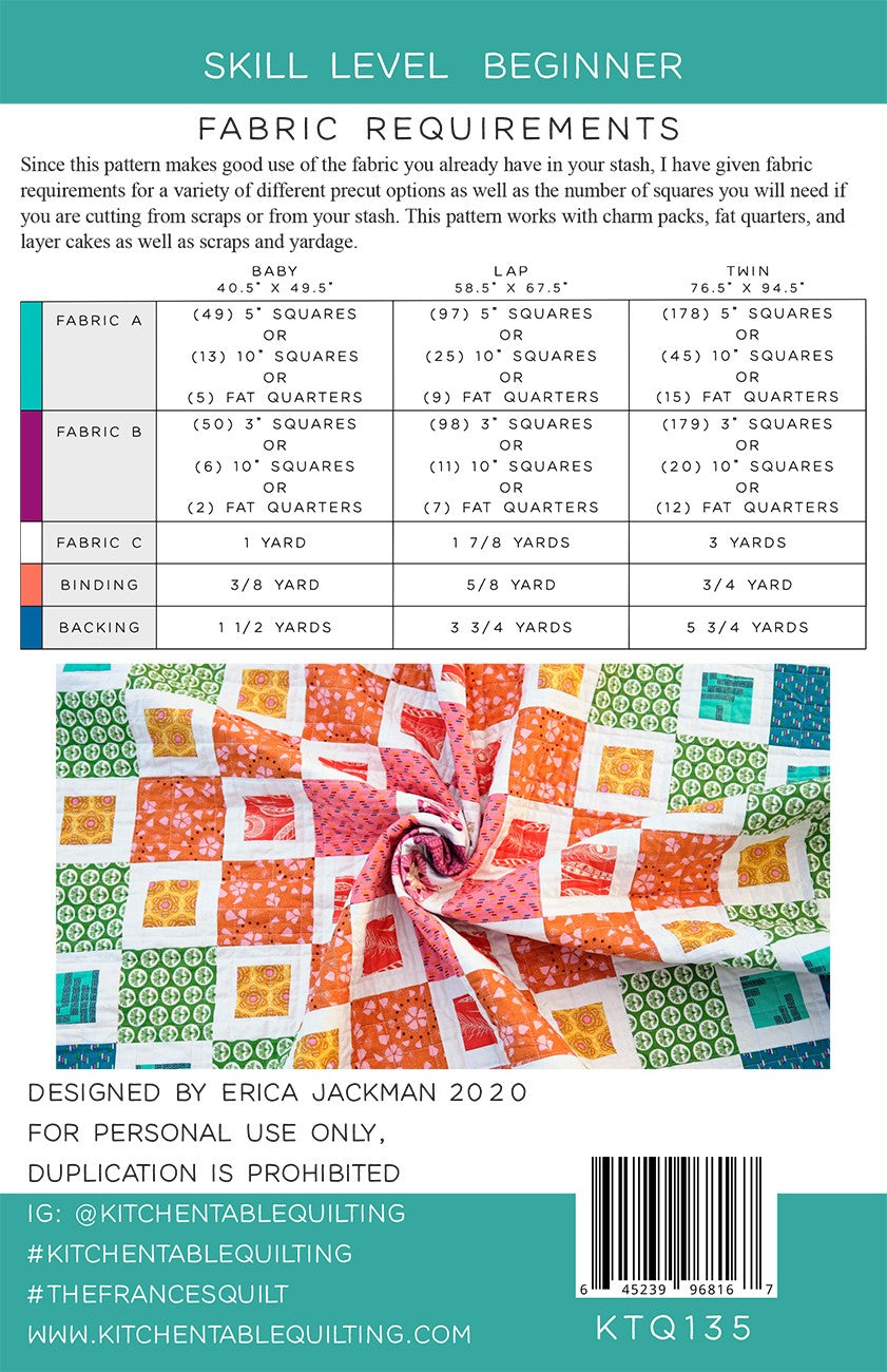 The Frances Quilt Pattern