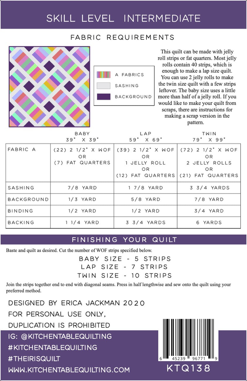 The Iris Quilt Pattern