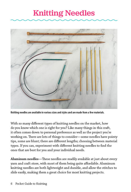 Pocket Guide to Knitting