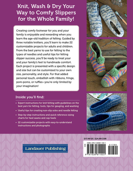 Knitting and Felting Slippers