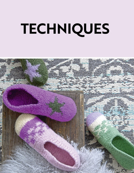 Knitting and Felting Slippers