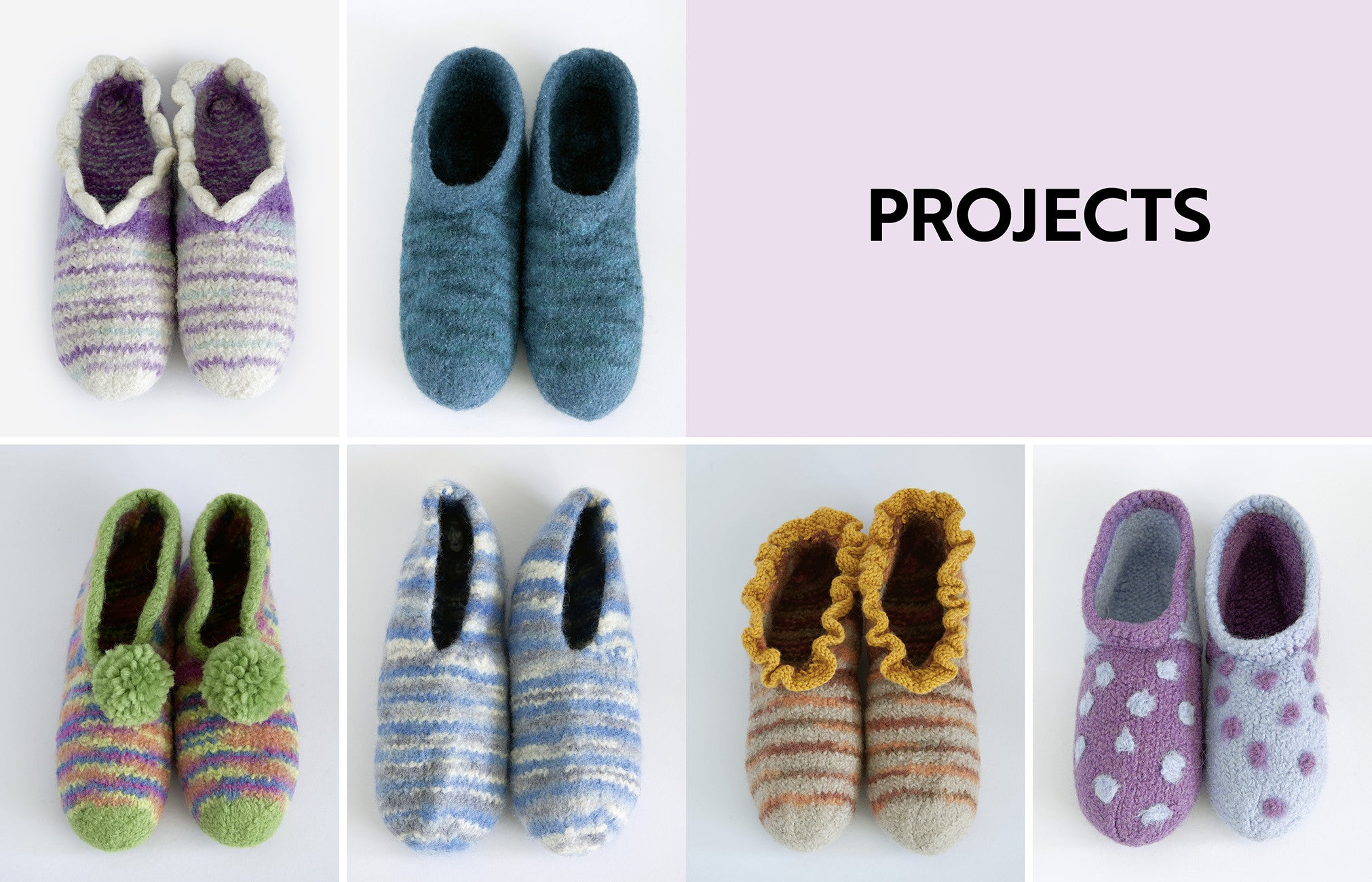 Knitting and Felting Slippers