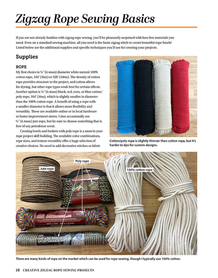 Creative Zigzag Rope Sewing