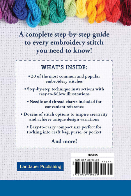 Hand Embroidery Stitches at a glance