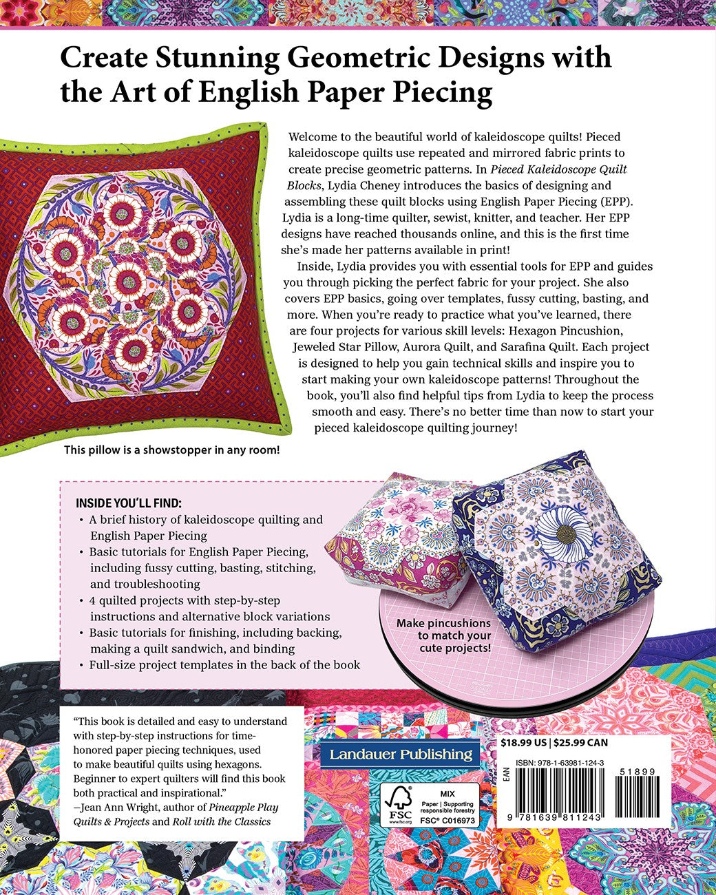 Pieced Kaleidoscope Quilt Blocks
