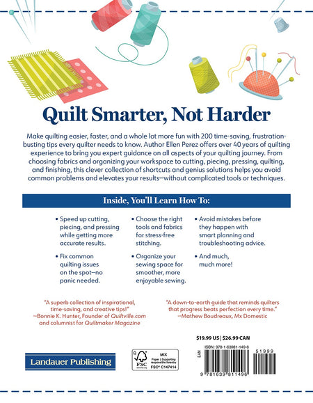 200 Tips, Tricks, and Hacks for Quilters