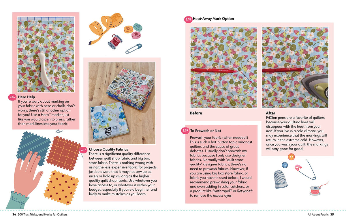 200 Tips, Tricks, and Hacks for Quilters