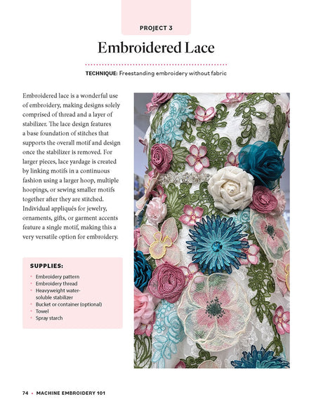 Machine Embroidery 101
