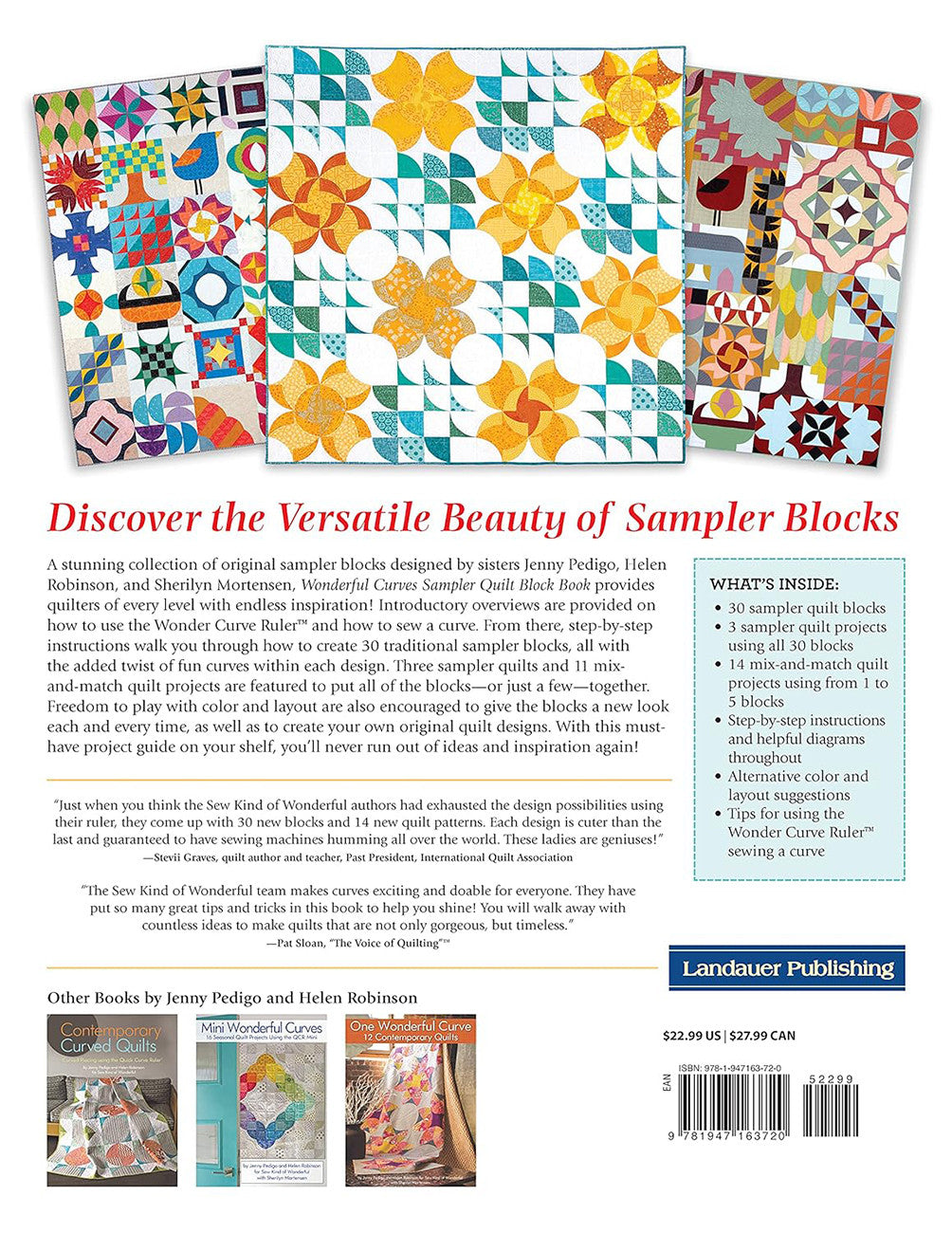 Wonderful Curves Sampler Quilt Block Book