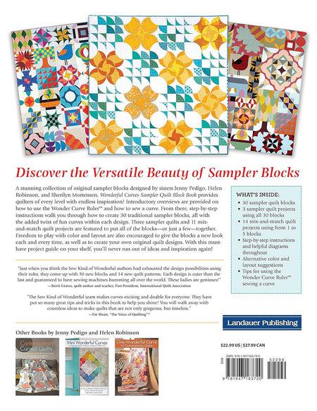 Wonderful Curves Sampler Quilt Block Book