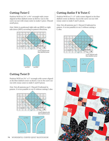 Wonderful Curves Sampler Quilt Block Book