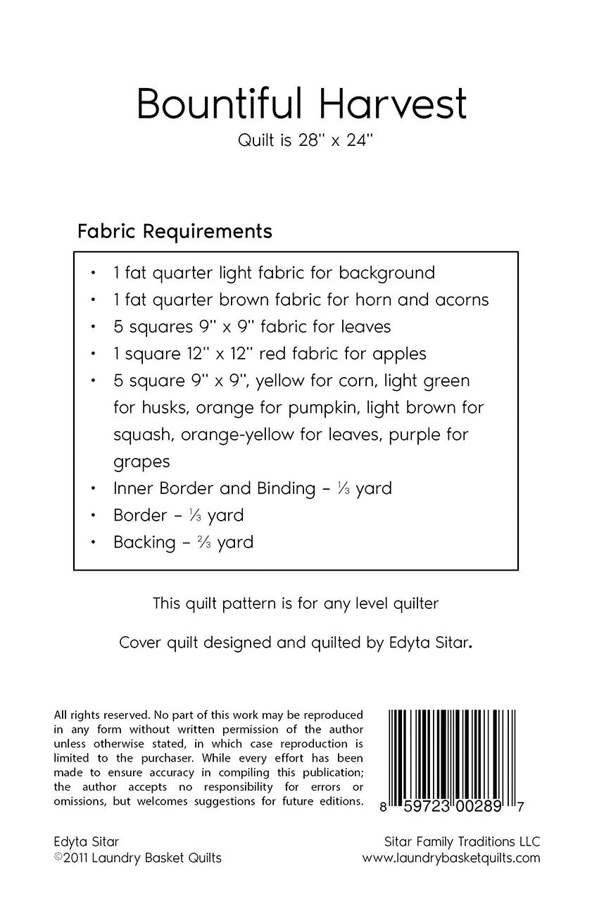 Bountiful Harvest Pattern