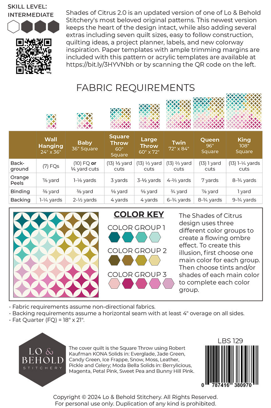 Shades of Citrus 2.0 Pattern
