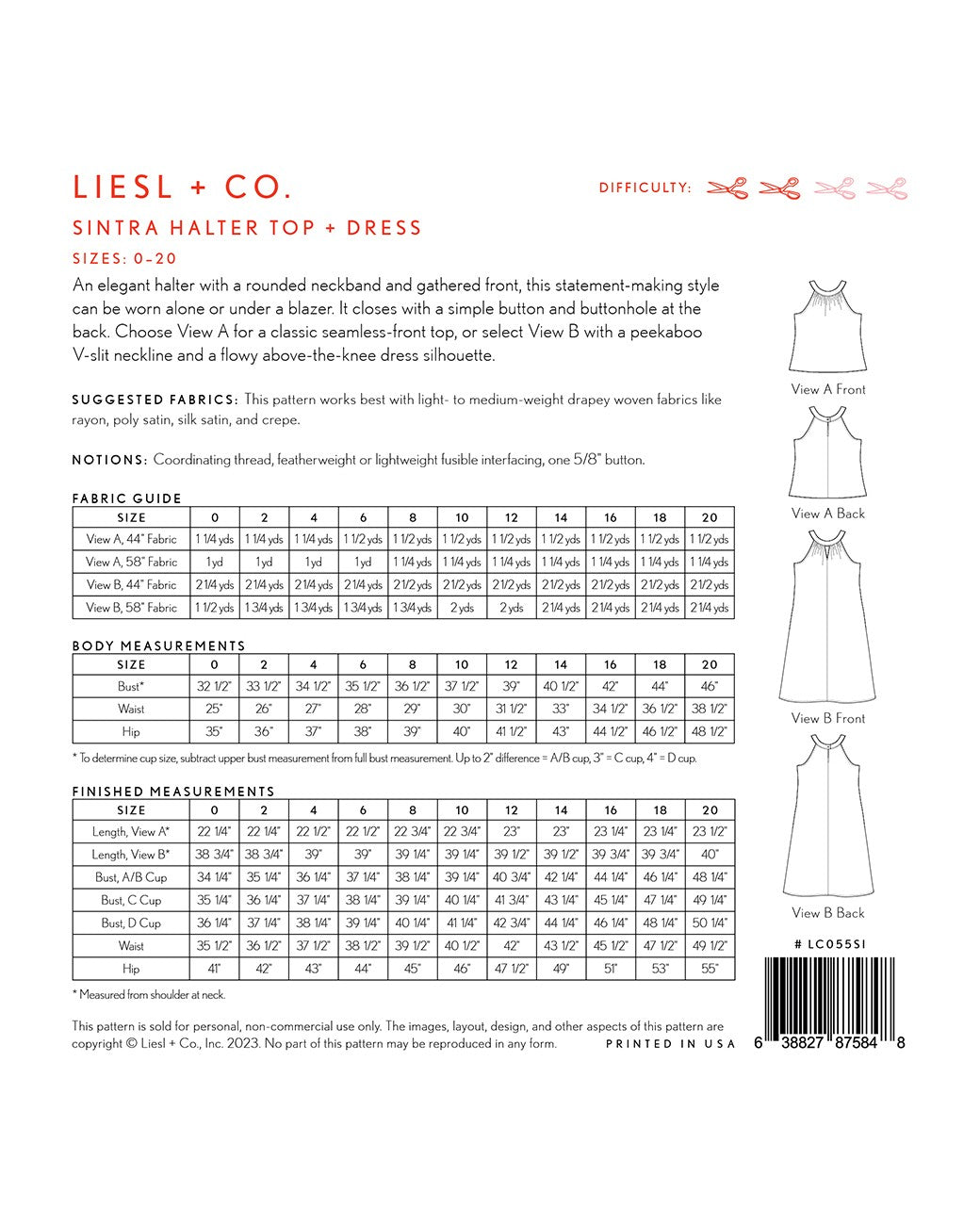 Sintra Halter Top + Dress