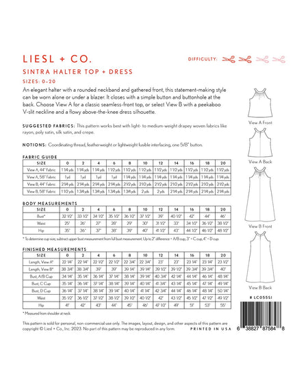 Sintra Halter Top + Dress