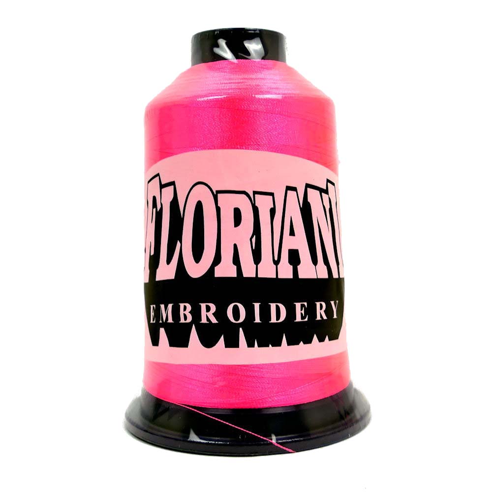 Floriani 40wt Polyester Thread 0006 Neon Pink  5000m