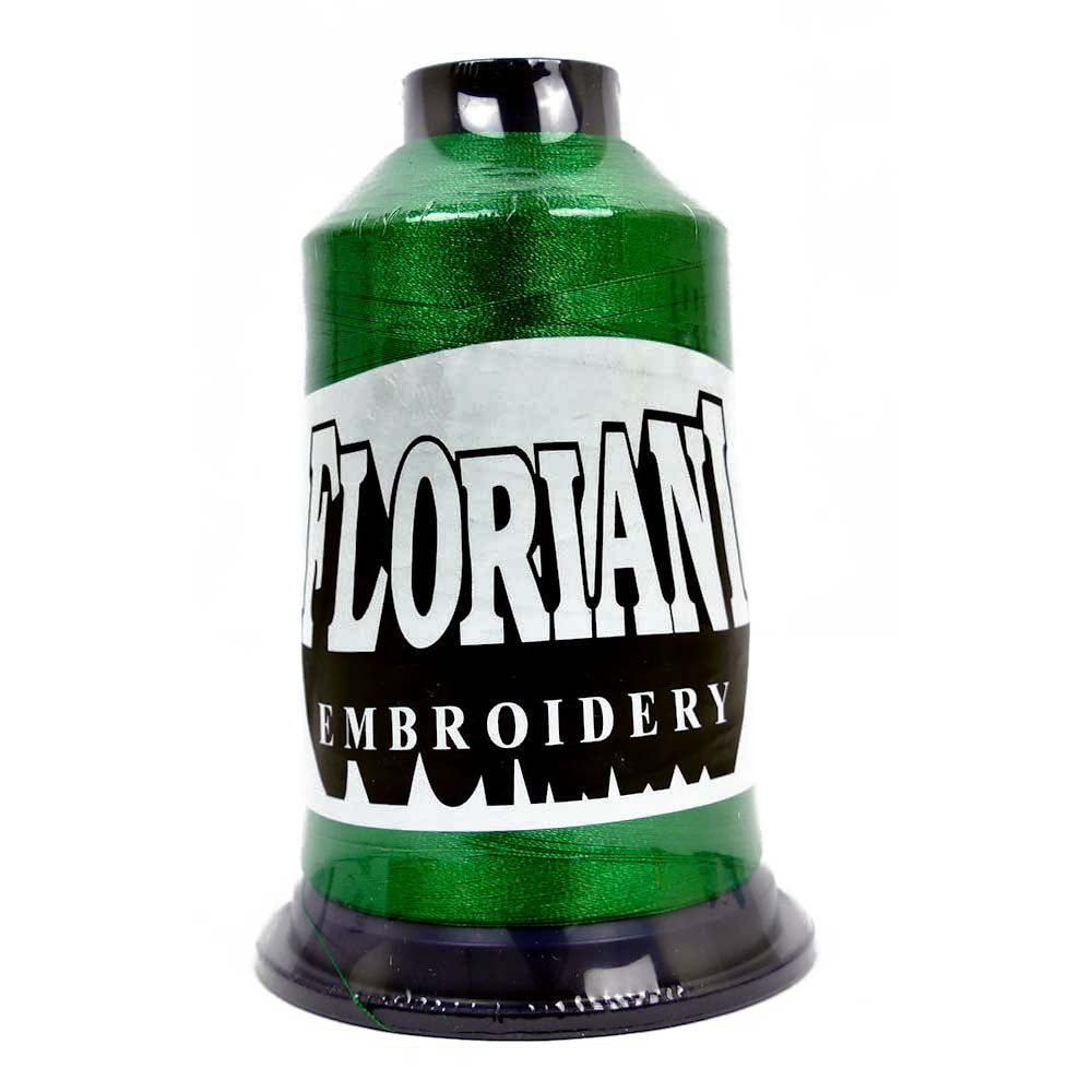 Floriani 40wt Polyester Thread 0200 True Green  5000m