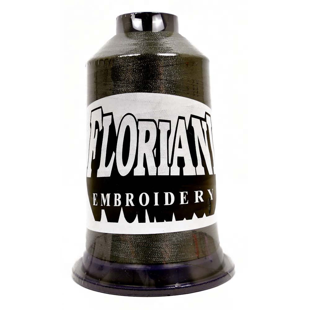 Floriani 40wt Polyester Thread 0489 Charcoal Gray  5000m