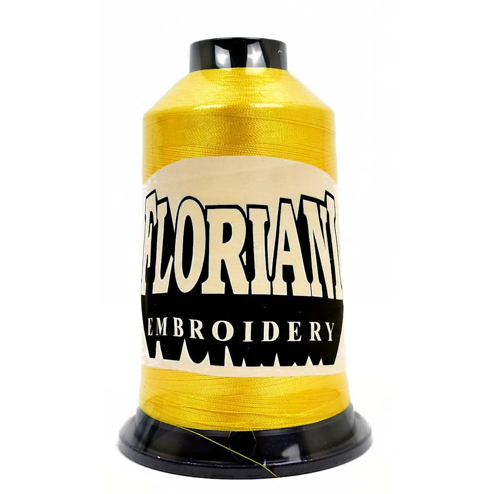 Floriani 40wt Polyester Thread 0501 Chrome Lemon  5000m