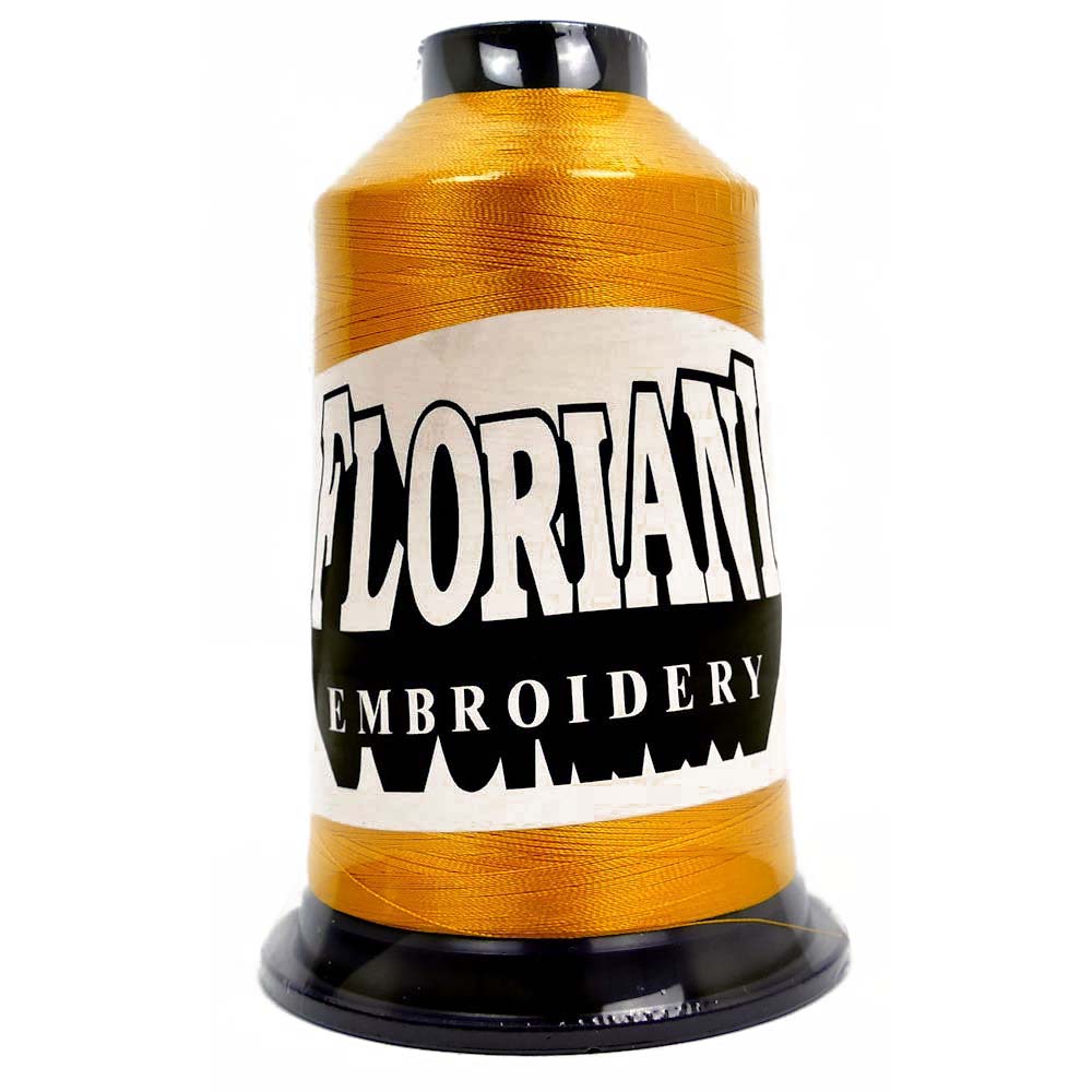 Sunflowwer Thread Floriani 40wt Poly Thread Sunflower #0503 – Red Rock Threads