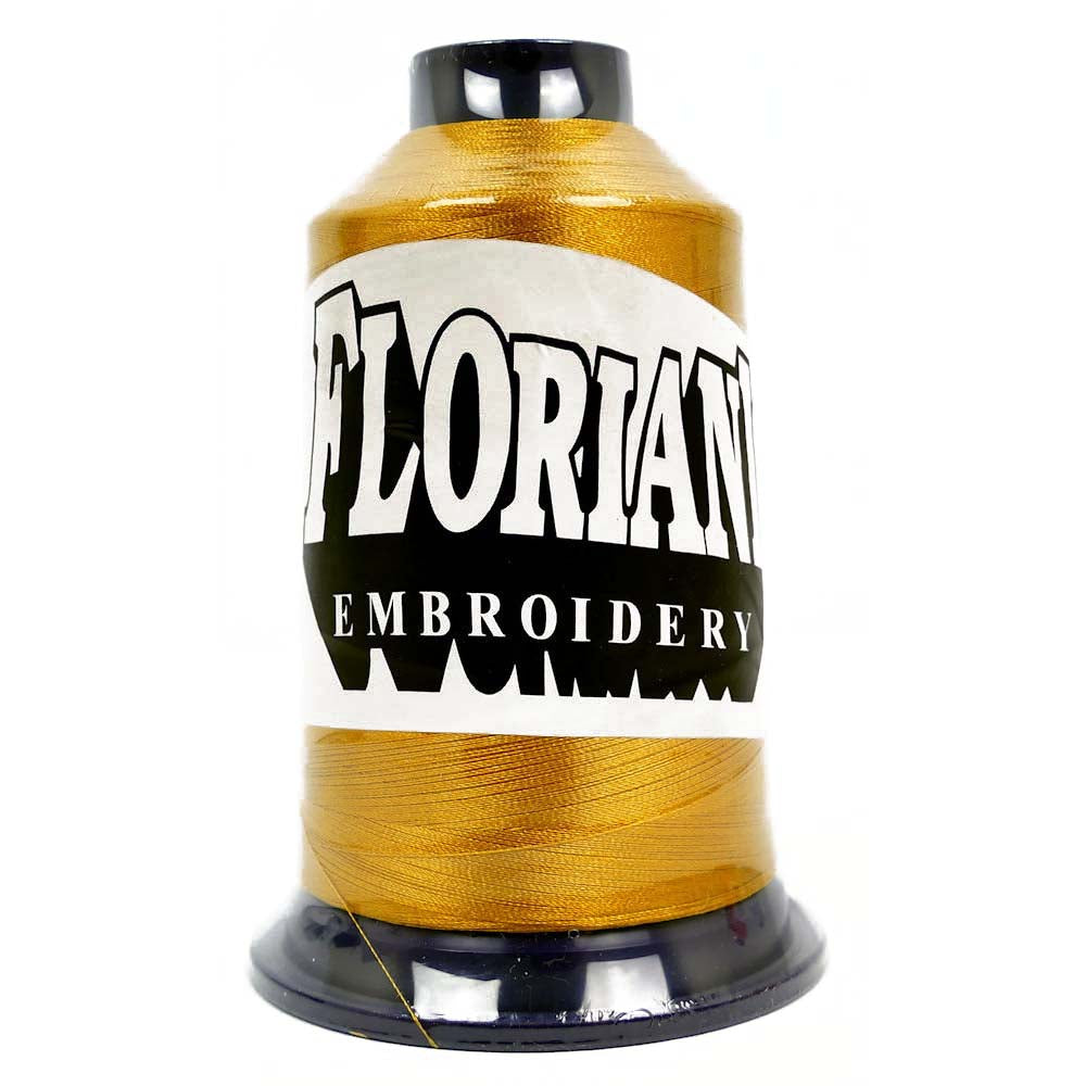 Fs40 Gold Thread Floriani 40wt Poly Thread Old Gold #0563 – Red Rock Threads