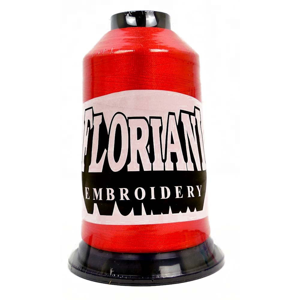Light Fire Engine Thread Floriani 40wt Poly Thread Fire Engine Red #0702 – Red Rock Threads
