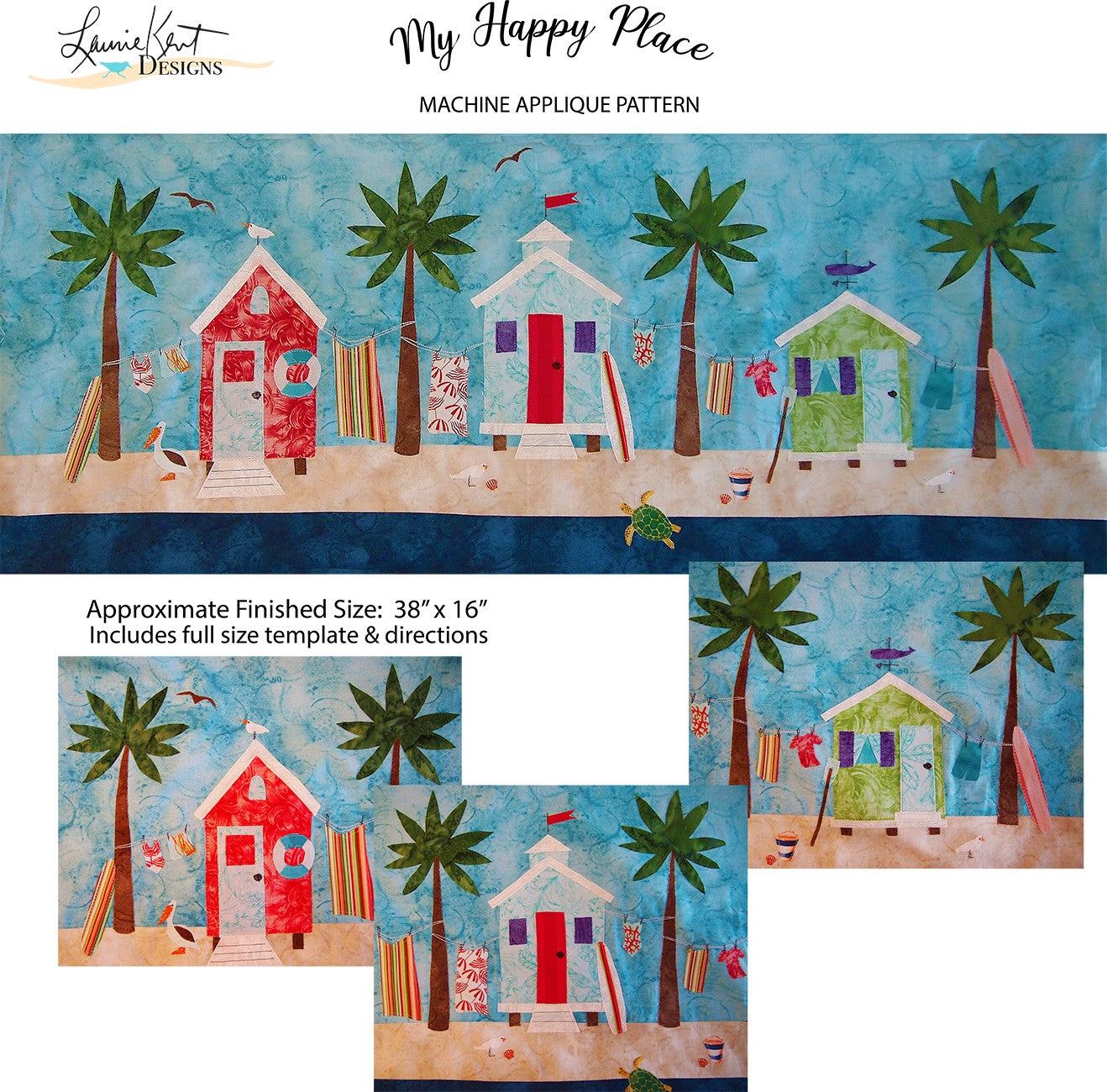 My Happy Place Machine Applique Pattern