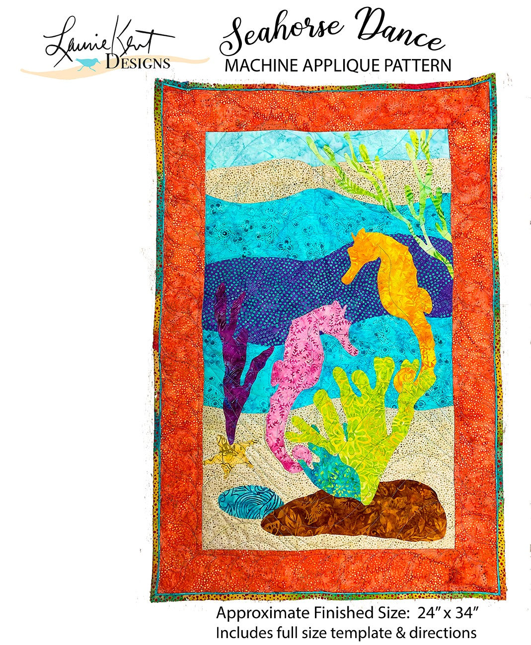 Seahorse Dance Applique Pattern