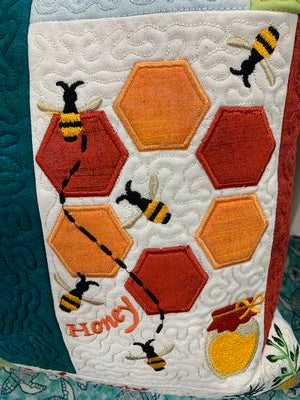 Welcome to My Garden Bench Pillow USB Version