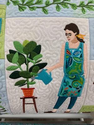Welcome to My Garden Bench Pillow USB Version