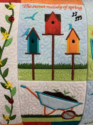 Welcome to My Garden Bench Pillow USB Version