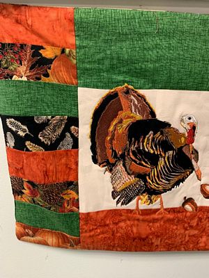 Happy Thanksgiving  Bench Pillow USB Version
