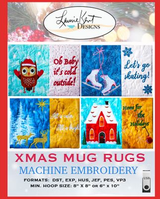 Winter Bundle Vol II Mug Rug ED Files USB Version