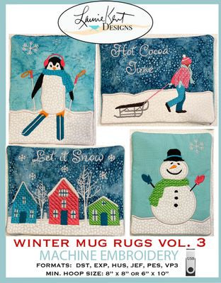 Winter Mug Rugs Vol. 3 USB Version